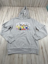NEW PEANUTS SNOOPY, CHARLIE BROWN  FRIENDS PULLOVER HOODIE ADULTS SZ SMALL