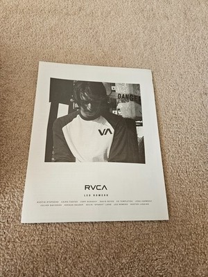 TPBBK56 MAGAZINWERBUNG 11X8'' RVCA - LEO ROMERO 