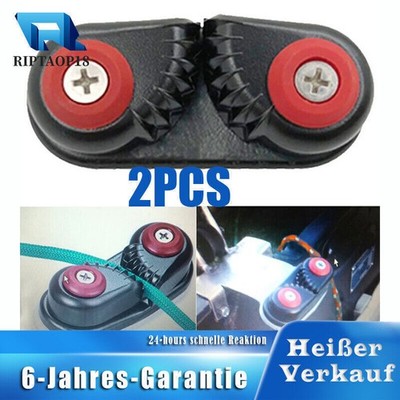 2 PCS Boat Cam Cleat Seil Schnallenhalter Anker Cam Cleat  für 3-15 mm Seile DE