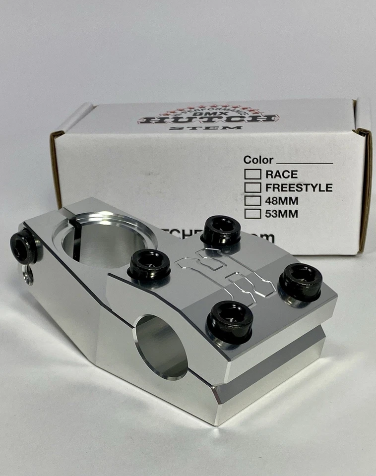 Vástago CNC Hutch 53 mm carga superior pulido sin rosca nueva escuela BMX Western H truco Foto 2 de 4