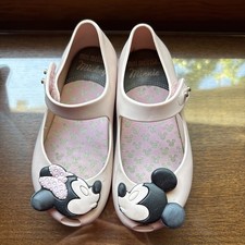 Mini Melissa Pink Mickey  Minnie Mouse Disney Shoes Toddler Girls SZ 9
