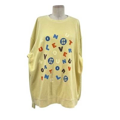 Harry Styles Love On Tour Palm Springs Exclusive Sweatshirt Yellow Size XL