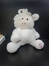 Puffalump Cow Stuffed Animal Toy Fisher Price White 16" Nylon Plush Vintage 1986
