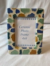 8  X6  Mosaic Ceramic Photo Frame Accompanies A 4  X6  Photo.