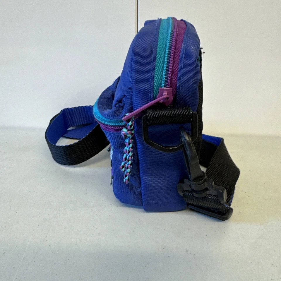 Vintage 90s Samsonite World Sport Camera Bag Fanny Pack Retro Blue W/ Strap - Image 3 of 4