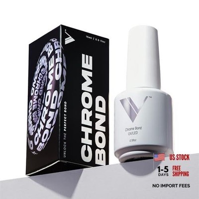 Chrome Nail Bond - Chrome Base Coat, Precise Powder Placement with Maximum
