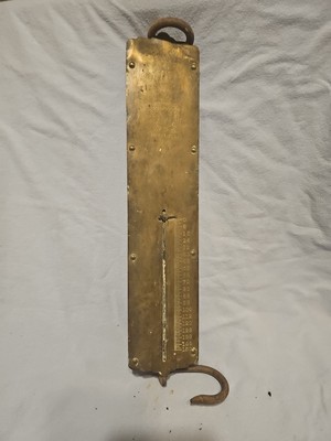 LANDERS IMPROVED BALANCE SCALE  NEW YORK BRASS FACE 1900S 