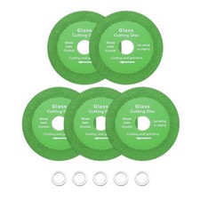 5 Pack Glass Cutting Disc 4 Inch Diamond Cutting Disc with 4/5" Arbor