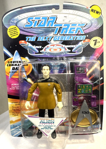 Star Trek TNG Lt. Cmdr. Data (Dress Uniform) 5" Action Figure 1994 Playmates NIP