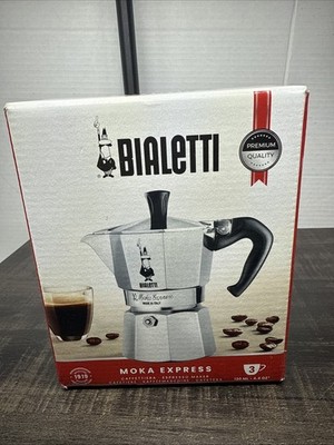 BIALETTI Casa Italia Moka Express Over Top With Box & Papers NEW! Ship inc. mc