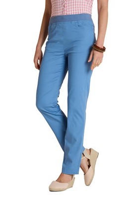 Damen Pull On Jersey Taille Stretch Jeans mit 2 Fronttaschen von Chums
