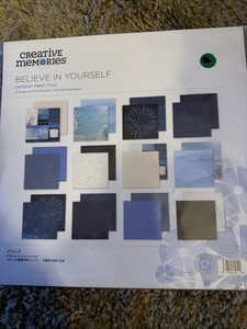 Creative Memories BELIEVE IN YOURSELF Designer Paper Pack - 12 Sheets -Dbl Sided