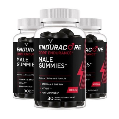 (3 Pack) Enduracore Gummys Advanced Male Support Formula Endura Core 180 Gummies