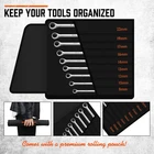 9PC Extra Long Ratcheting Wrench Set Double Box Spanner 8-19MM With Storage Bag