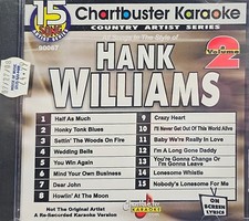 90067 HANK WILLIAMS  CHARTBUSTERS KARAOKE LOT EB