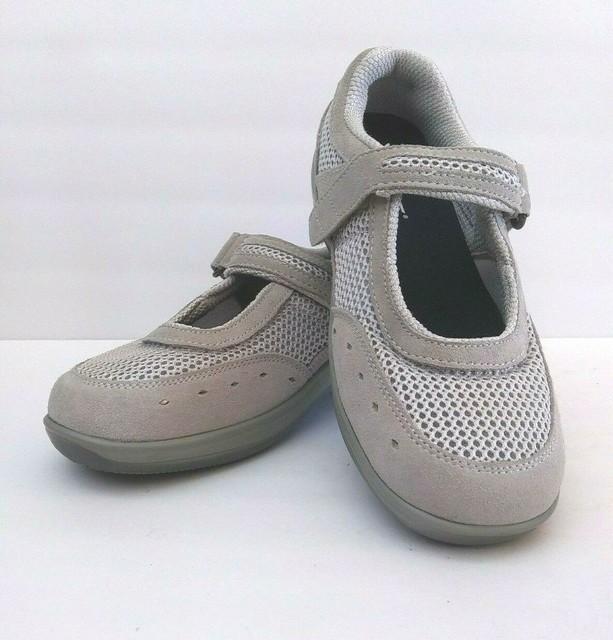 Orthofeet Women's Shoe Biofit Size 6.5 D Wide Gray Mary Jane Arch Support 853 | eBay