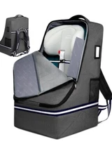 Baby Car Seat Travel Bag, Padded Backpack, Durable Carseat Carrier