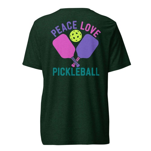 Women's Peace, Love, Pickleball Short Sleeve T-Shirt - Picture 21 of 110
