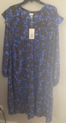 a new day blue floral dress It's A New Day Dress, Ice Blue – Chic Soul main image 1