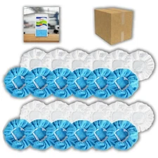 9-10" Orbital Rotary Buffer Bonnet Microfiber Cover Wax Polish Pad for Paint