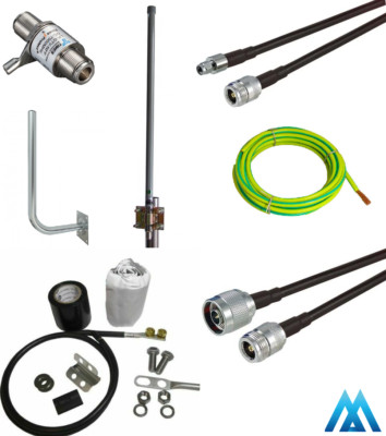 McGill Microwave Systems Voll Helium Installation Set EU868 6DBI