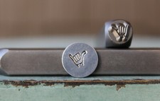 SUPPLY GUY 6mm Hang Loose Symbol Metal Punch Design Stamp SGCH-451