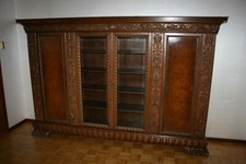 Wohnzimmerschrank  Schrank Vitrine Büroschrank 70er Jahren Chippendale 