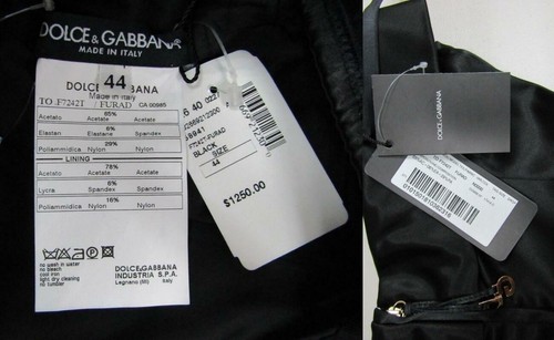 NUEVO DOLCE & GABBANA Corsé Negro Satinado Top 44 8 + Falda Lápiz 42 6 - Imagen 12 de 13