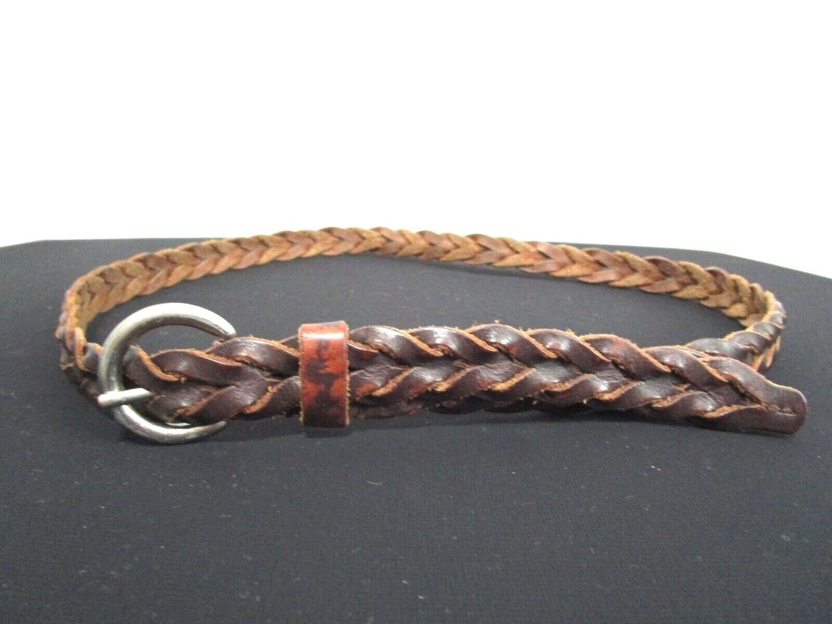 American Eagle Outfitters Brown Leather Belt with Bling Silver Buckle American Eagle Outfitter Men main image 4
