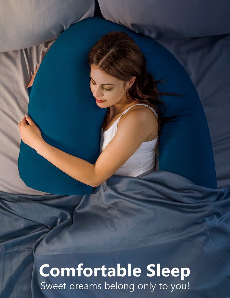 Body Pregnancy Pillow,LShaped Pregnancy Pillow for Side Sleepers