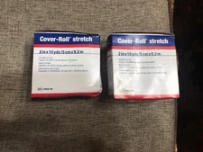 2-PK / BSN #45552-00 Leukoplast Cover-Roll Non-Woven Adhesive Bandage, 2" x 10yd