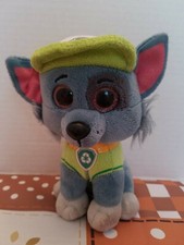 TY PAW BEANIE BOO PATROL ROCKY PLUSH FIGURE ROCKY PUPPY DOG BEANBAG FRIEND TOY