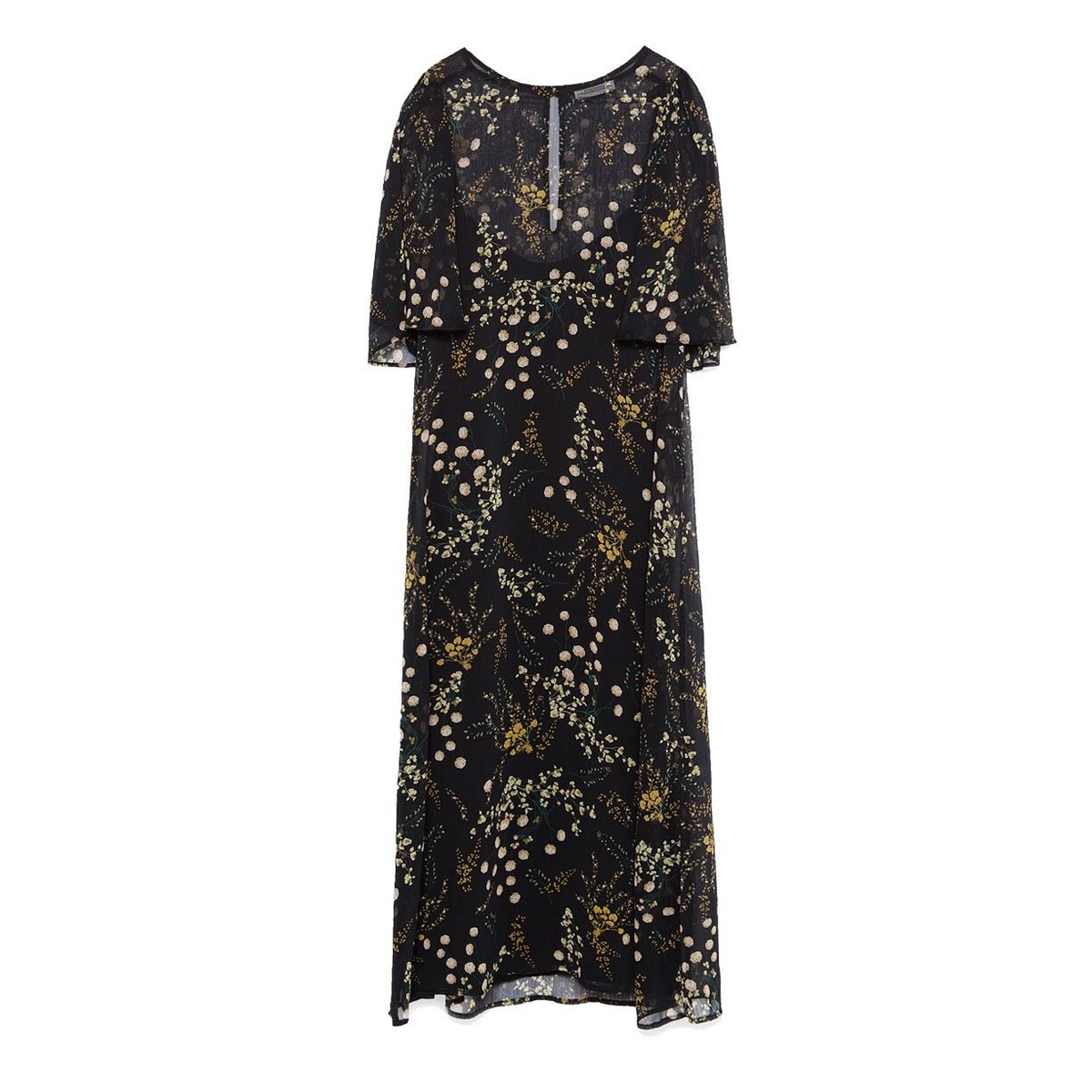 NWT Zara Woman Premium Floral Mesh Dress Size M 38 | eBay