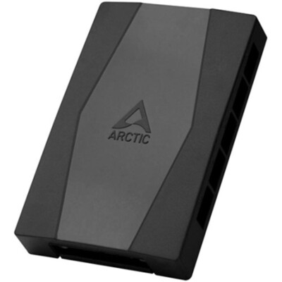 ARCTIC 10-Port PWM Case Fan Hub with SATA Power Connector   Black