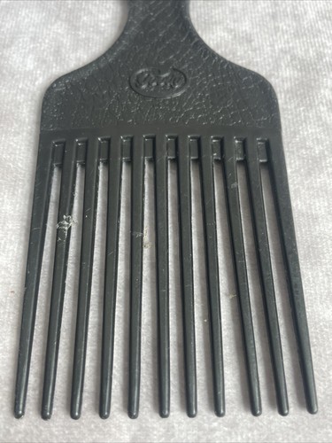 Pettine vintage Goody USA per capelli pic/lift in plastica testurizzata pick nero - Foto 4 di 6