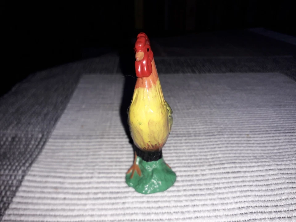 SCHLEICH 2016 - Grand coq aux plumes colorées jaunes orange vertes noires bleues - Photo 3/4