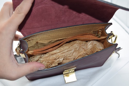 NWT Tuscany Leather Firenze Shoulder Purse Hand Bag Made In Italy - Picture 8 of 8