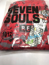 Seven Souls Youth Pull On Jogger Pants, Size 10/12 Red Splatter All Over NWT