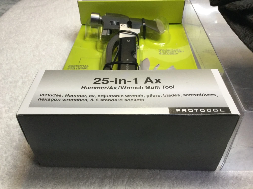 MULTI-TOOL & AX - 25 Tools in 1 + CASE & SOCKET DRIVER SET - Great GIFT!