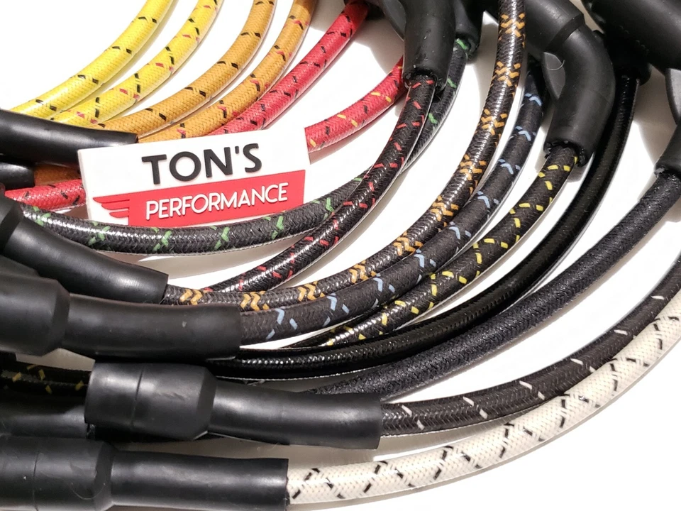 Kit de reubicación de llave de bobina Harley Sportster con cables de bujía trenzados de tela 07+ Foto 4 de 4