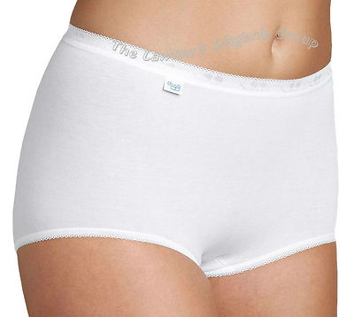Sloggi Basic+ Maxi Cotton Slip (4 in 1 Pack), 7 verschiedene Farben, Größen 10-30,