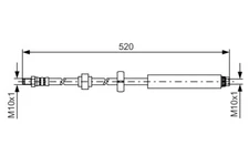 Bosch 1 987 481 436 Brake Trousers for Citroen, DS, Peugeot