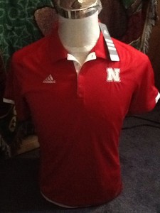 nebraska adidas polo