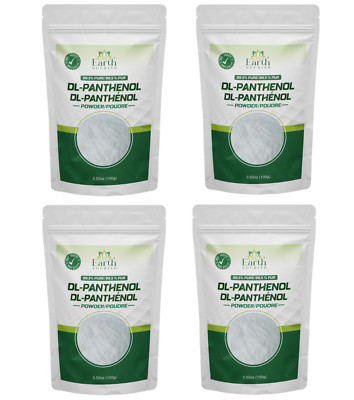 Earth Nourish DL-Panthenol Powder 3.52 Oz / 100g [Pack of 1 - Pack of 4]