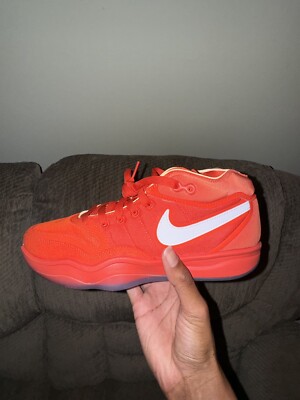 Size 7 Men - Nike Air Zoom GT Hustle 2 TB Promo Team Orange, LIGHTLY WORN