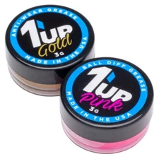 1UP Pro Ball Differential (Diff) Grease Combo (2 Jars) Gold & Pink 120504