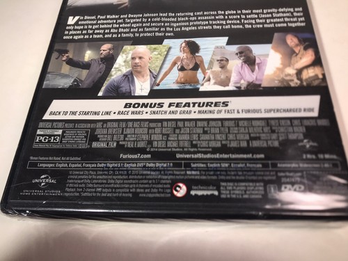 Furious 7 - Vin Diesel Dwayne Johnson Fast and Furious DVD New SEALED - Picture 9 of 12