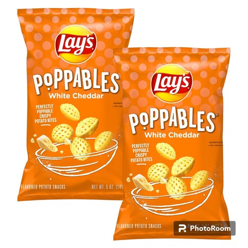 Lay's Poppables WHITE CHEDDAR Chrispy Potato Bites Snacks 5 oz (2er Pack) - Bild 1 von 5
