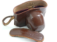 VINTAGE PENTACON SLR BROWN LEATHER CAMERA CAS...