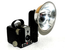 Vintage Kodak Brownie Hawkeye Camera Flash Model with Flash Attachment